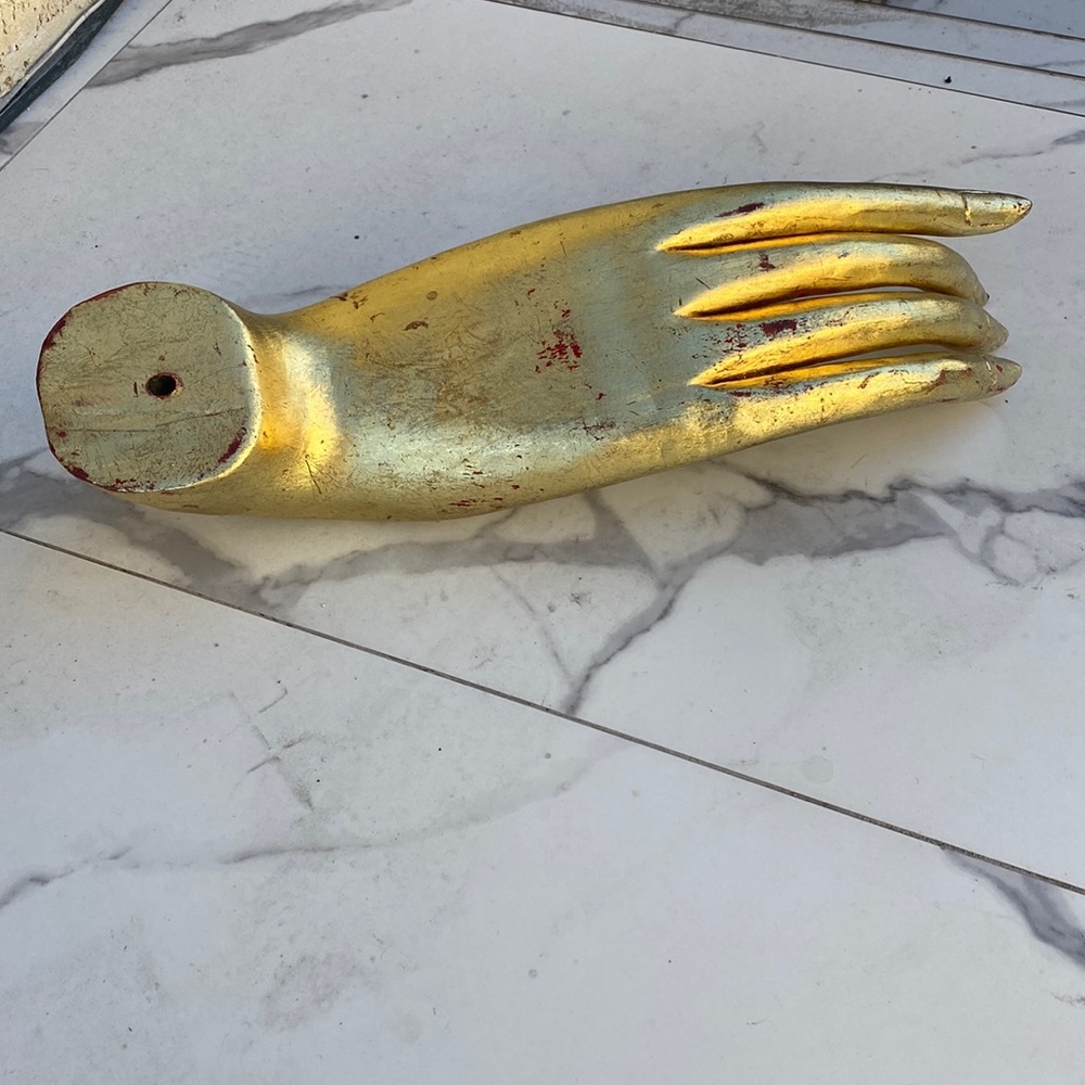 Unique prop golden wood hand. - Picture 3 of 11
